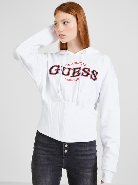 Guess Hanorac alb pentru femei Guess