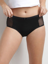 DIM Chiloți menstruali negri cu detalii din dantelă Dim MENSTRUAL LACE BOXER