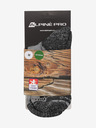 ALPINE PRO Șosete sport cu tratament antibacterian ALPINE PRO KEROWE gri