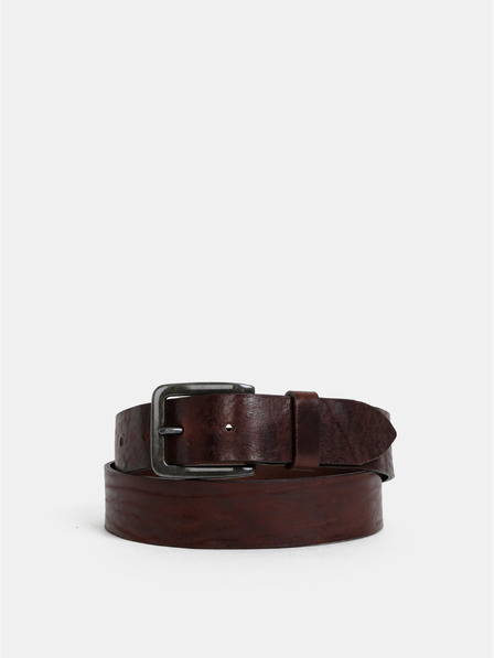 Jack & Jones Curea din piele maro închis Jack & Jones Victor
