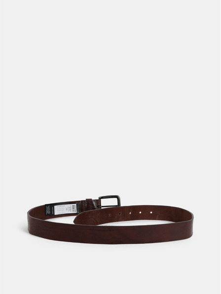 Jack & Jones Curea din piele maro închis Jack & Jones Victor