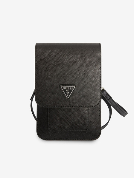 Guess PU Saffiano Triangle Logo Black Genţi de umăr