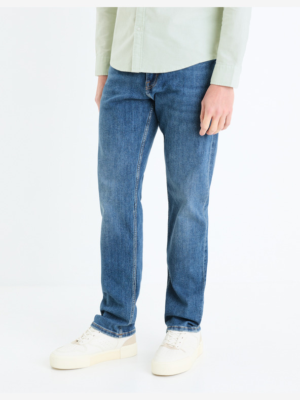 Celio C15 Straightel Jeans Albastru