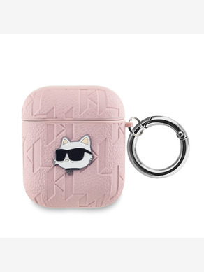 Karl Lagerfeld AirPods 1/2 Pink Carcasă