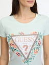 Guess Triangle Flowers Tricou