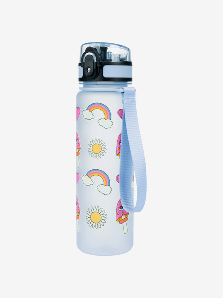 BAAGL  Sticlă de băut tritan albastru hippie, 500 ml Baagl