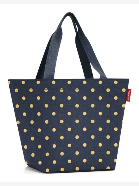 Reisenthel Shopper M Metallic Dots Blue Genţi de umăr