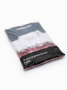 Ombre Clothing Tricou polo din bumbac pentru bărbați BASIC - albastru închis/alb/roșu V3 OM-POBS-0133 Ombre Clothing