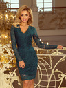 numoco Rochie din dantelă cu decolteu - verde Numoco