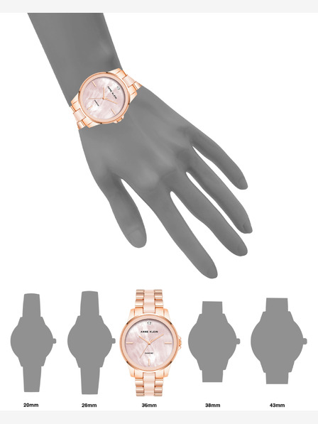 Anne Klein Ceas rotund Anne Klein AK/ 4120BHRG pentru femei