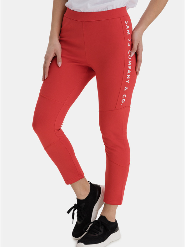 Sam 73 Leggings roșii pentru femei SAM 73