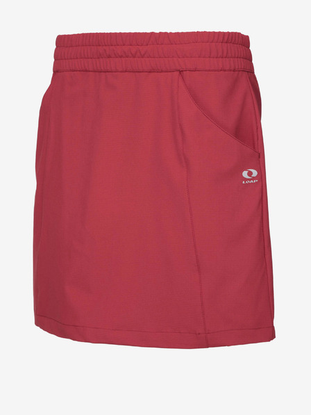 Loap Fustă 2in1 roșie pentru femei cu pantaloni scurți LOAP UZNORA