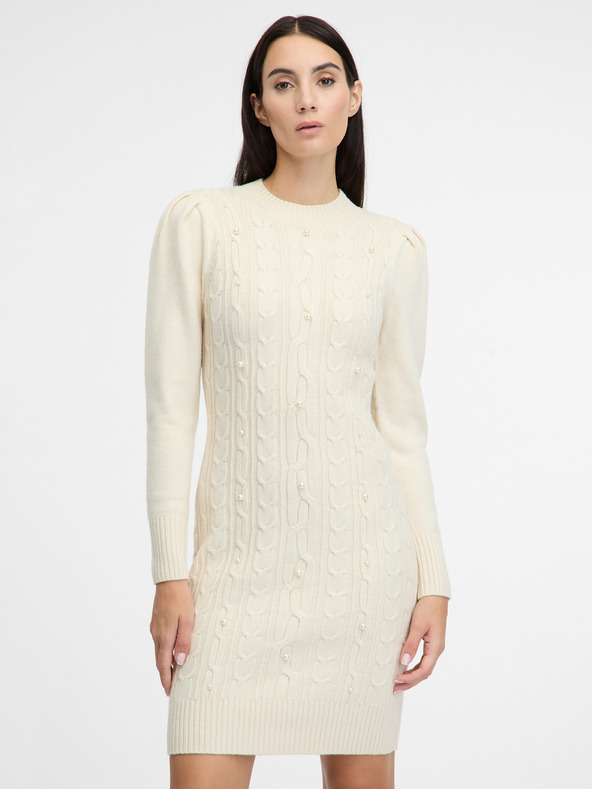 Orsay Rochie pulover crem pentru femei ORSAY