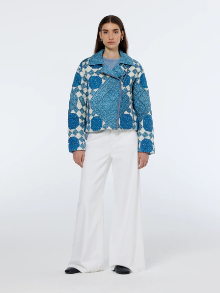 Scotch & Soda Jachetă cu model albastru pentru femei Scotch & Soda