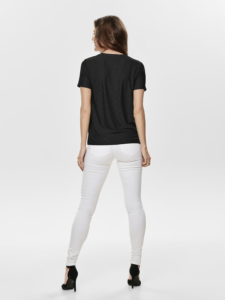 Jacqueline de Yong Tricou negru JDY Cathinka