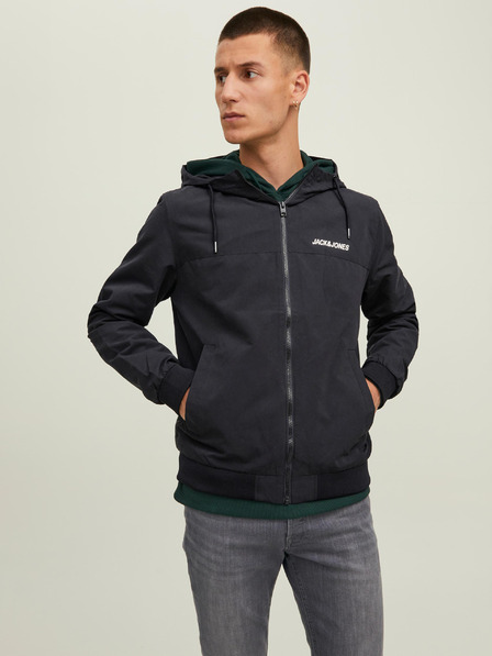 Jack & Jones Jachetă ușoară pentru bărbați Jack & Jones Rush neagră