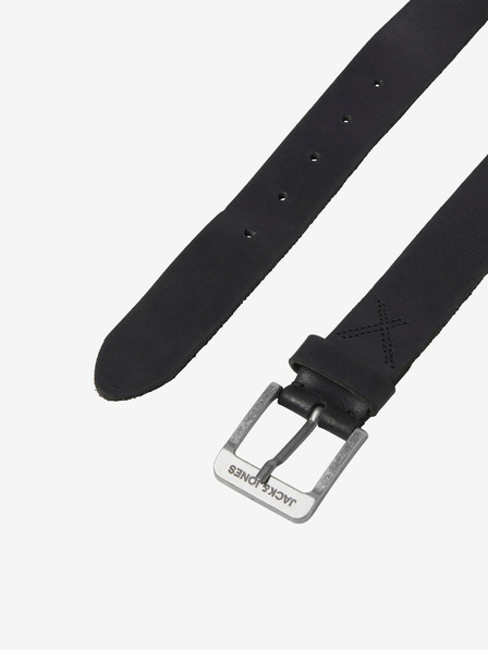 Jack & Jones Curea din piele neagră pentru bărbați Jack & Jones Rock