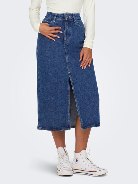 ONLY Fustă midi din denim albastru pentru femei ONLY Bianca