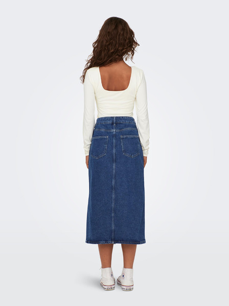 ONLY Fustă midi din denim albastru pentru femei ONLY Bianca