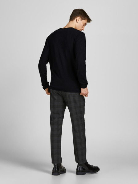 Jack & Jones Pulover basic negru pentru bărbați Jack & Jones Hill
