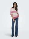 ONLY Pulover roz cu dungi pentru femei ONLY
