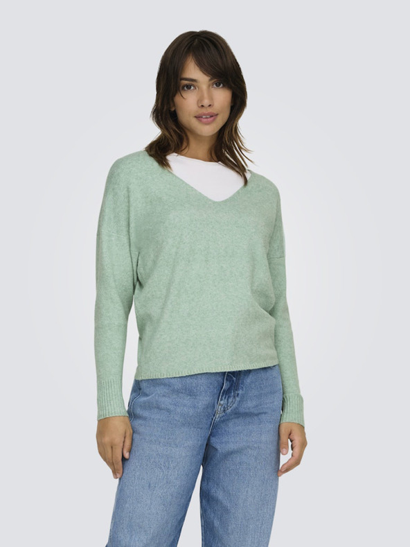 ONLY Pulover ONLY Rica verde pentru femei