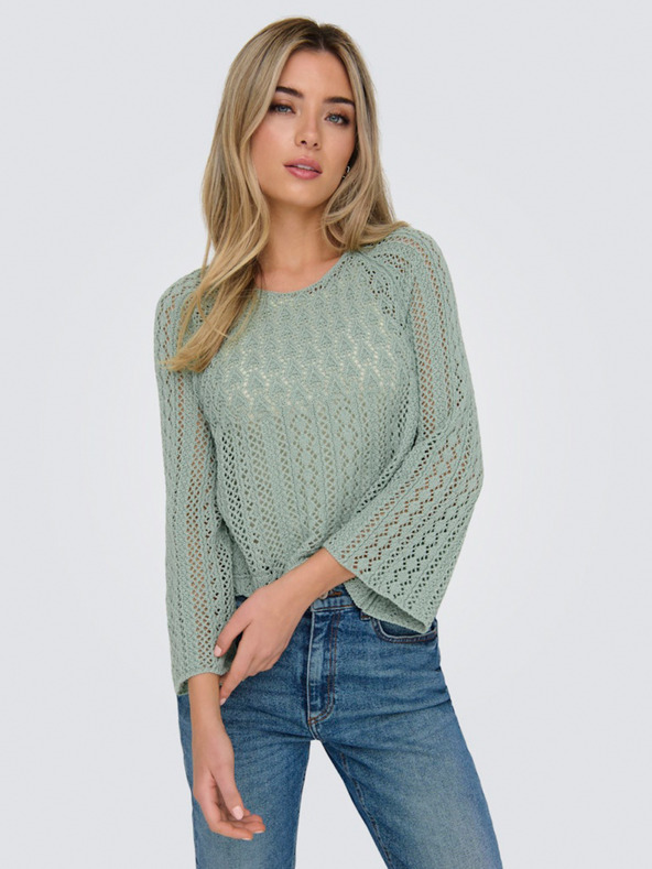 ONLY Pulover verde pentru femei ONLY Nola
