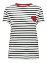 ONLY Tricou cu dungi albastre și albe pentru femei ONLY
