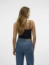 Vero Moda Tricoul negru cu dantelă VERO MODA Inge