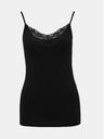 Vero Moda Tricoul negru cu dantelă VERO MODA Inge