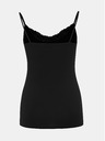 Vero Moda Tricoul negru cu dantelă VERO MODA Inge