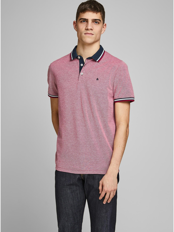 Jack & Jones Tricou polo roșu Jack & Jones Paulos