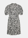 Vero Moda Rochie albă și neagră cu flori și mâneci balon VERO MODA Lydia