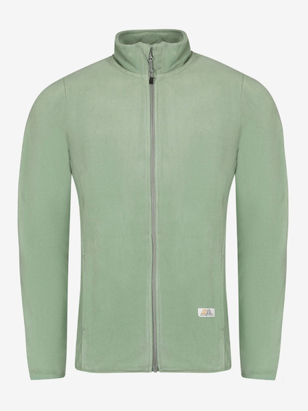 ALPINE PRO Hanorac fleece verde deschis pentru bărbați ALPINE PRO SIUS