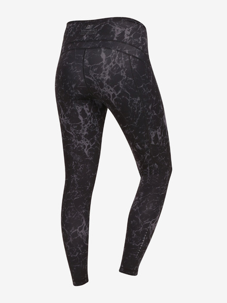 ALPINE PRO Jambiere pentru femei cu uscare rapidă ALPINE PRO GOBRA black pd