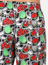Styx Pantaloni de pijama cu model Styx roșii și gri pentru bărbați