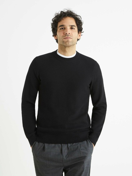 Celio Pulover negru pentru bărbați Celio Bepic