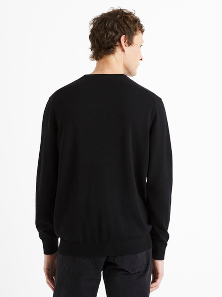 Celio Pulover negru pentru bărbați Celio Decotonv