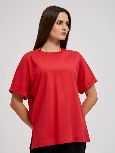Moodo Tricou roșu supradimensionat Moodo