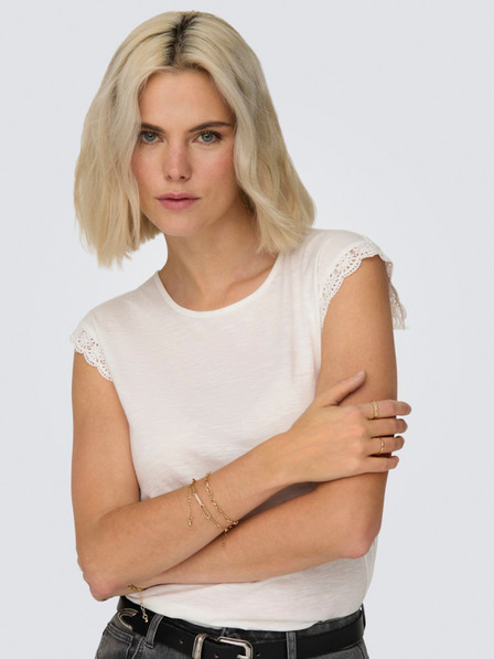 Jacqueline de Yong Tricou alb JDY pentru femei