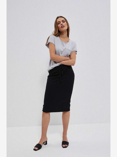 Moodo Fustă Sweatpants de culoare neagră, pentru femei Moodo