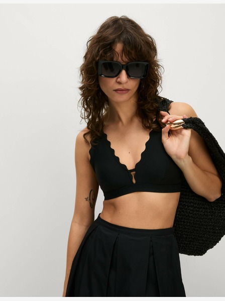 Marks & Spencer Top de bikini cu decolteu căptușit Marks & Spencer negru