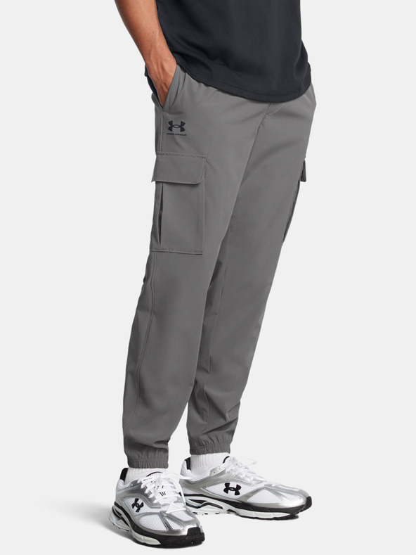 Under Armour Pantaloni Cargo Under Armour UA Vibe Woven pentru bărbați-GRY