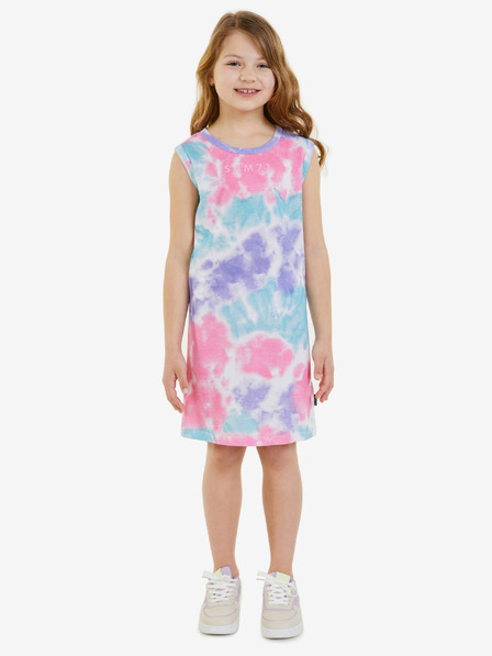Sam 73 Rochie albastru deschis batik pentru fete SAM 73 Ohanke