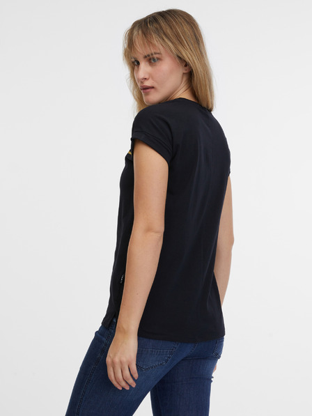 Sam 73 Tricou negru de damă SAM 73 Milagros