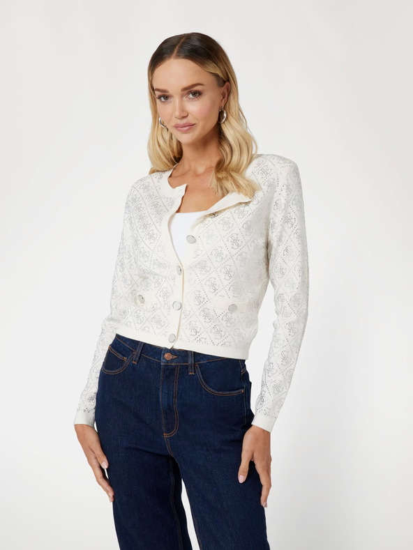 Guess Pulover pentru femei Guess crem