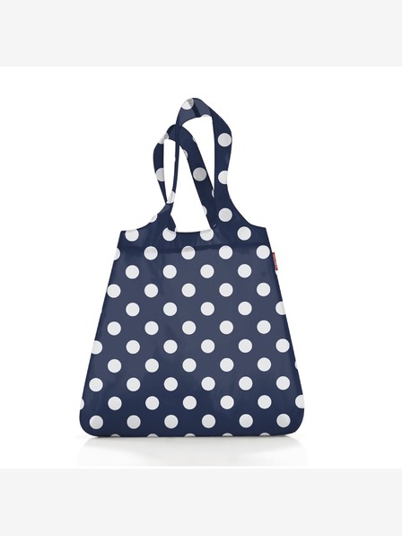 Reisenthel Nákupní taška Mini Maxi Shopper tmavě modrá s tečkami Genţi de umăr