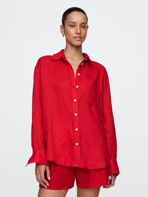 GAP Cămașă oversize din in Big Shirt GAP