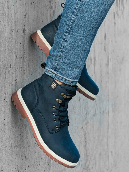 Ombre Clothing Botine de iarnă albastru închis pentru bărbați Ombre Clothing