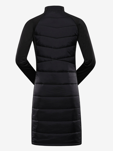 ALPINE PRO Rochie hi-therm de iarnă neagră pentru femei ALPINE PRO OMERA